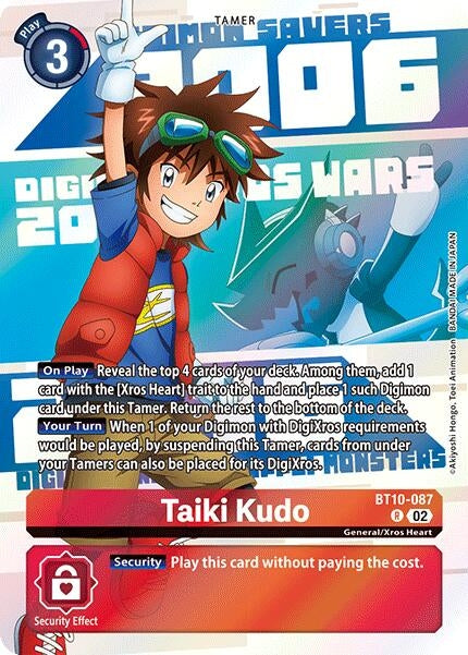 Image for Taiki Kudo (Digimon Animation Series 25th Anniversary Set) (BT10-087 R) (Xros Encounter) - Digimon Card Game
