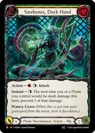 Image for Sawbones, Dockhand (CC Label) (AGB019) (Armory Deck: Gravy Bones) - Flesh and Blood TCG