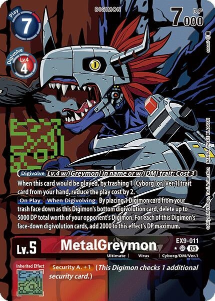 Image for MetalGreymon (Alternate Art) (EX9-011 SR) (Versus Monsters) - Digimon Card Game
