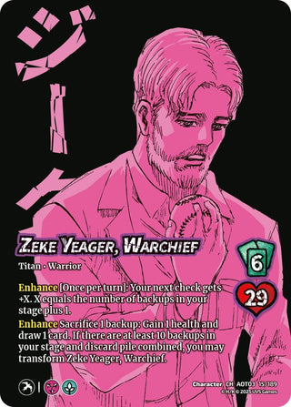 Zeke Yeager, Warchief // Beast Titan, Finale (15/189) (Attack on Titan: Apocalypse)