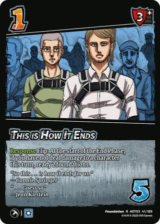 Image for This Is How It Ends (41/189) (Attack on Titan: Apocalypse) - UniVersus