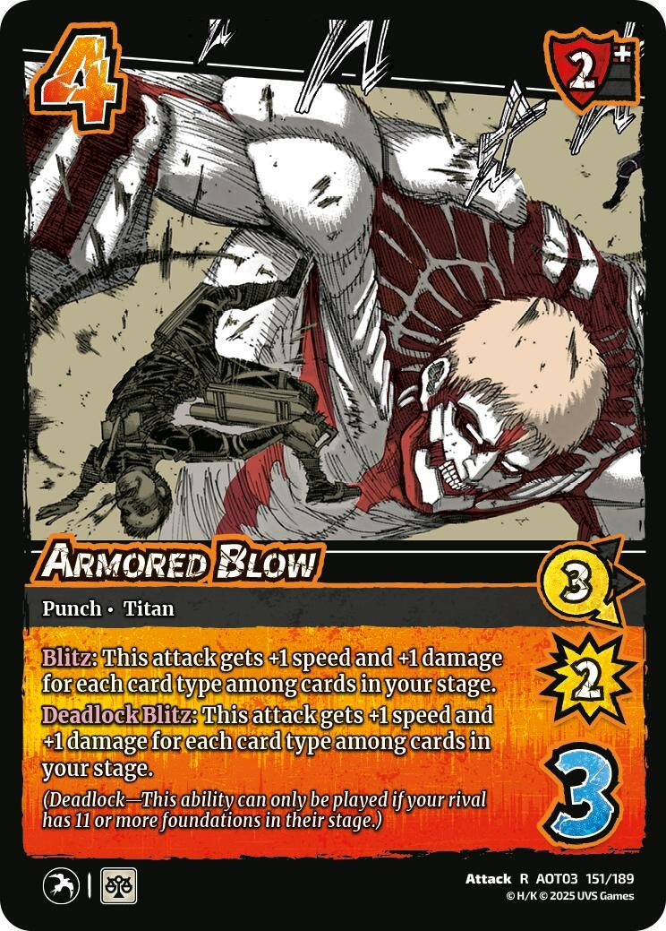 Image for Armored Blow (151/189) (Attack on Titan: Apocalypse) - UniVersus