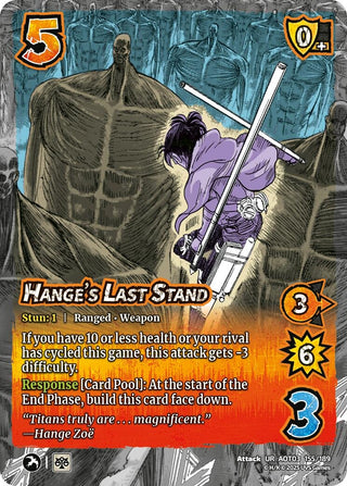 Image for Hange's Last Stand (155/189) (Attack on Titan: Apocalypse) - UniVersus