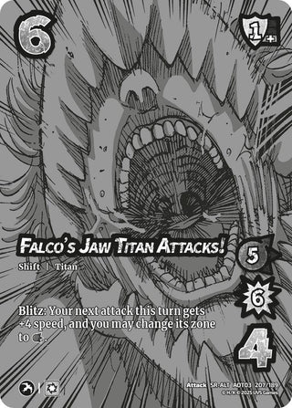 Image for Falco's Jaw Titan Attacks! // Falco's Jaw Titan (Alternate Art) (207/189) (Attack on Titan: Apocalypse) - UniVersus