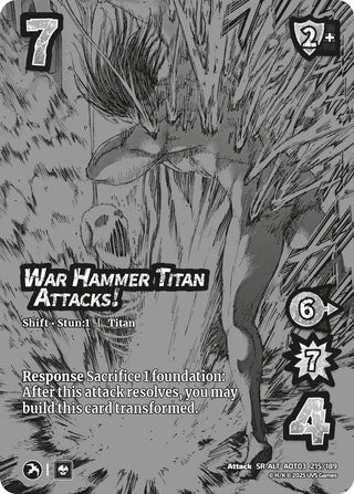 Image for War Hammer Titan Attacks! // The War Hammer Titan (Alternate Art) (215/189) (Attack on Titan: Apocalypse) - UniVersus