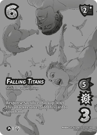 Image for Falling Titans // Zeke's Dream Becoming Real (Alternate Art) (220/189) (Attack on Titan: Apocalypse) - UniVersus