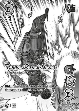 Image for Thunder Spear Barrage (Alternate Art) (225/189) (Attack on Titan: Apocalypse) - UniVersus