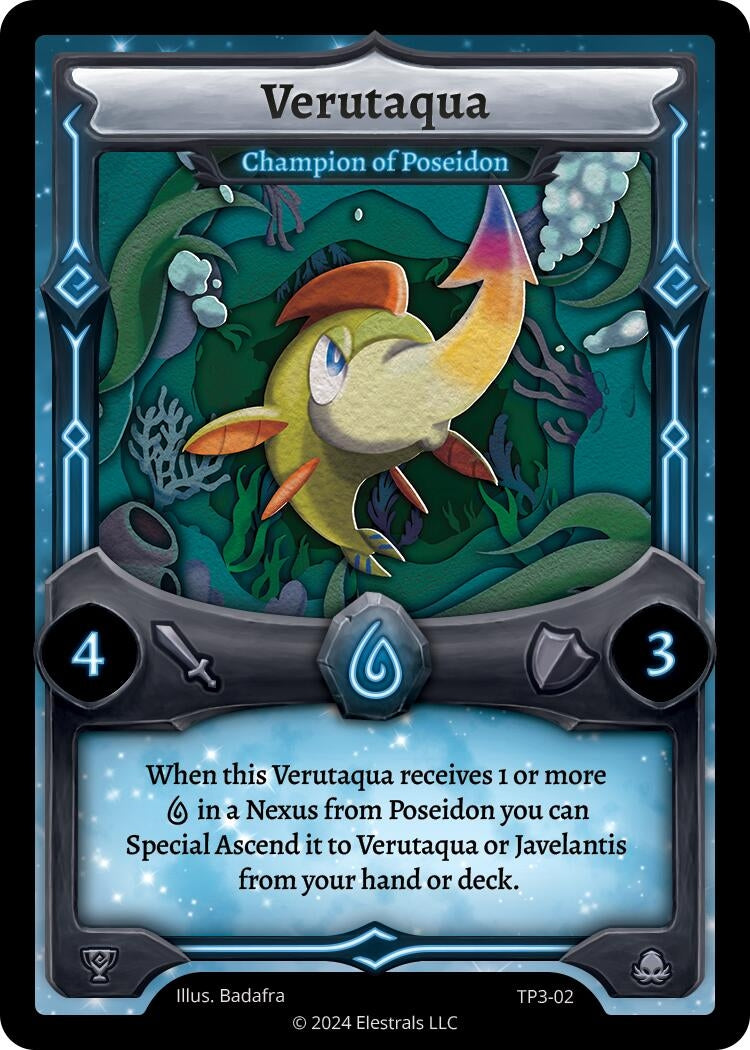 Image for Verutaqua - Champion of Poseidon (TP3-02) (Organized Play Series 3) - Elestrals