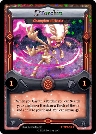 Image for Torchin - Champion of Hestia (TP3-16) (Organized Play Series 3) - Elestrals