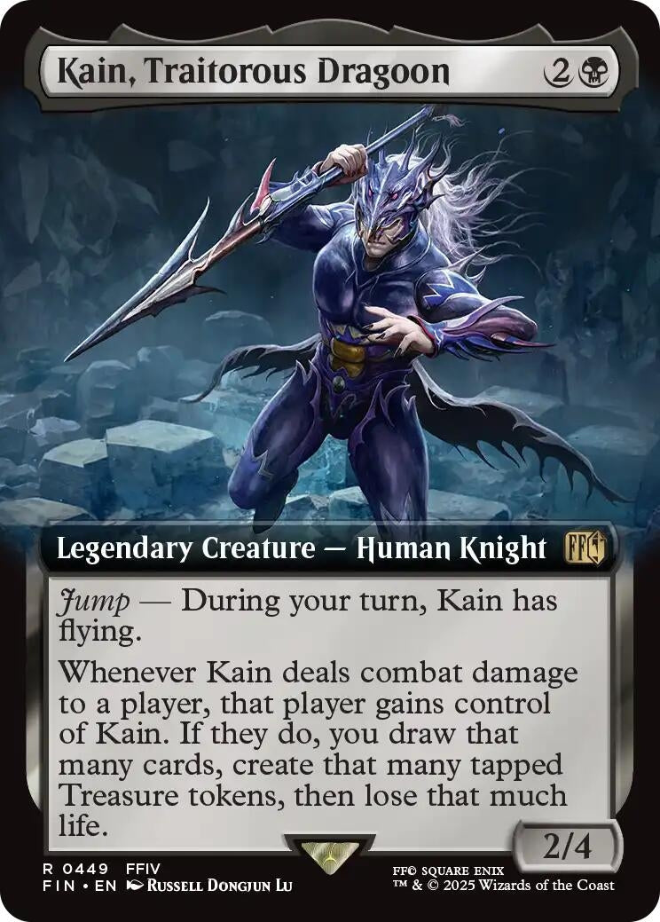 Image for Kain, Traitorous Dragoon (Extended Art) (449) (FINAL FANTASY) - Magic: The Gathering