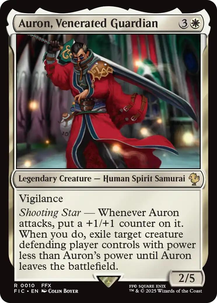 Auron, Venerated Guardian (10) (Commander: FINAL FANTASY)