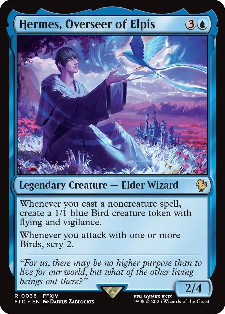 Image for Hermes, Overseer of Elpis (36) (Commander: FINAL FANTASY) - Magic: The Gathering