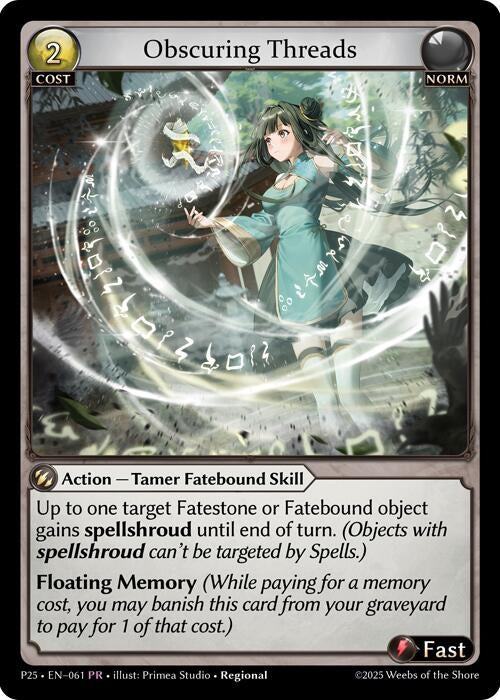 Image for Obscuring Threads (061) (Promotional Cards) - Grand Archive TCG