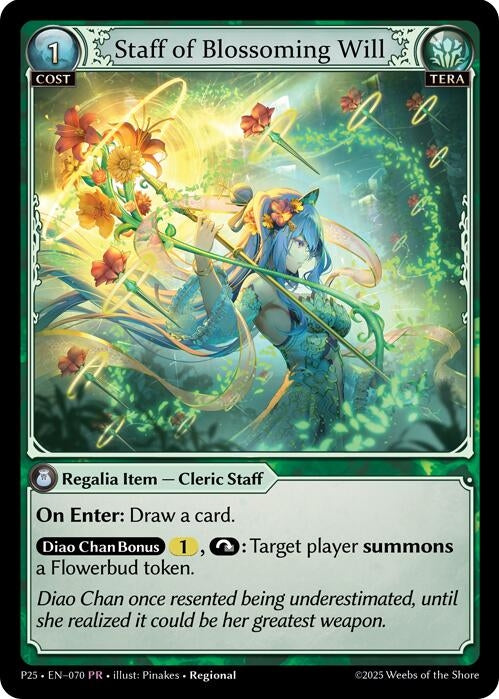 Image for Staff of Blossoming Will (070) (Promotional Cards) - Grand Archive TCG