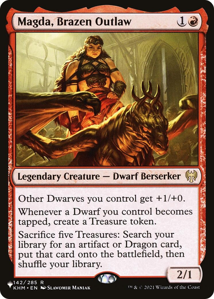 Image for Magda, Brazen Outlaw (142/285) (The List Reprints) - Magic: The Gathering