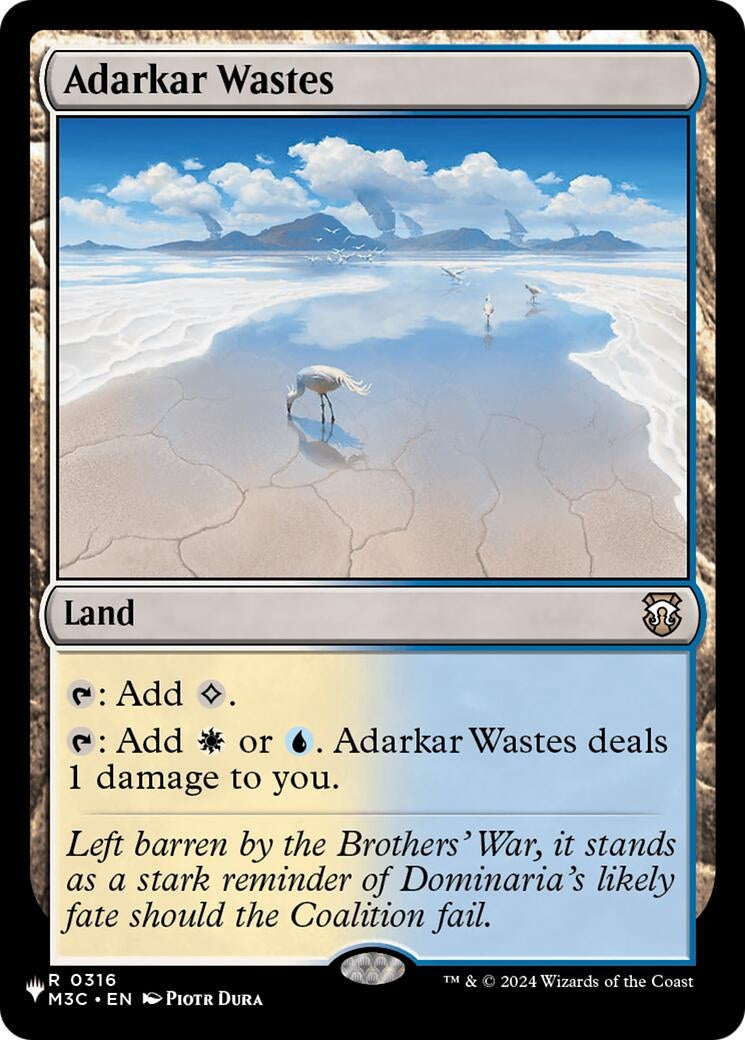 Image for Adarkar Wastes (316) (The List Reprints) - Magic: The Gathering