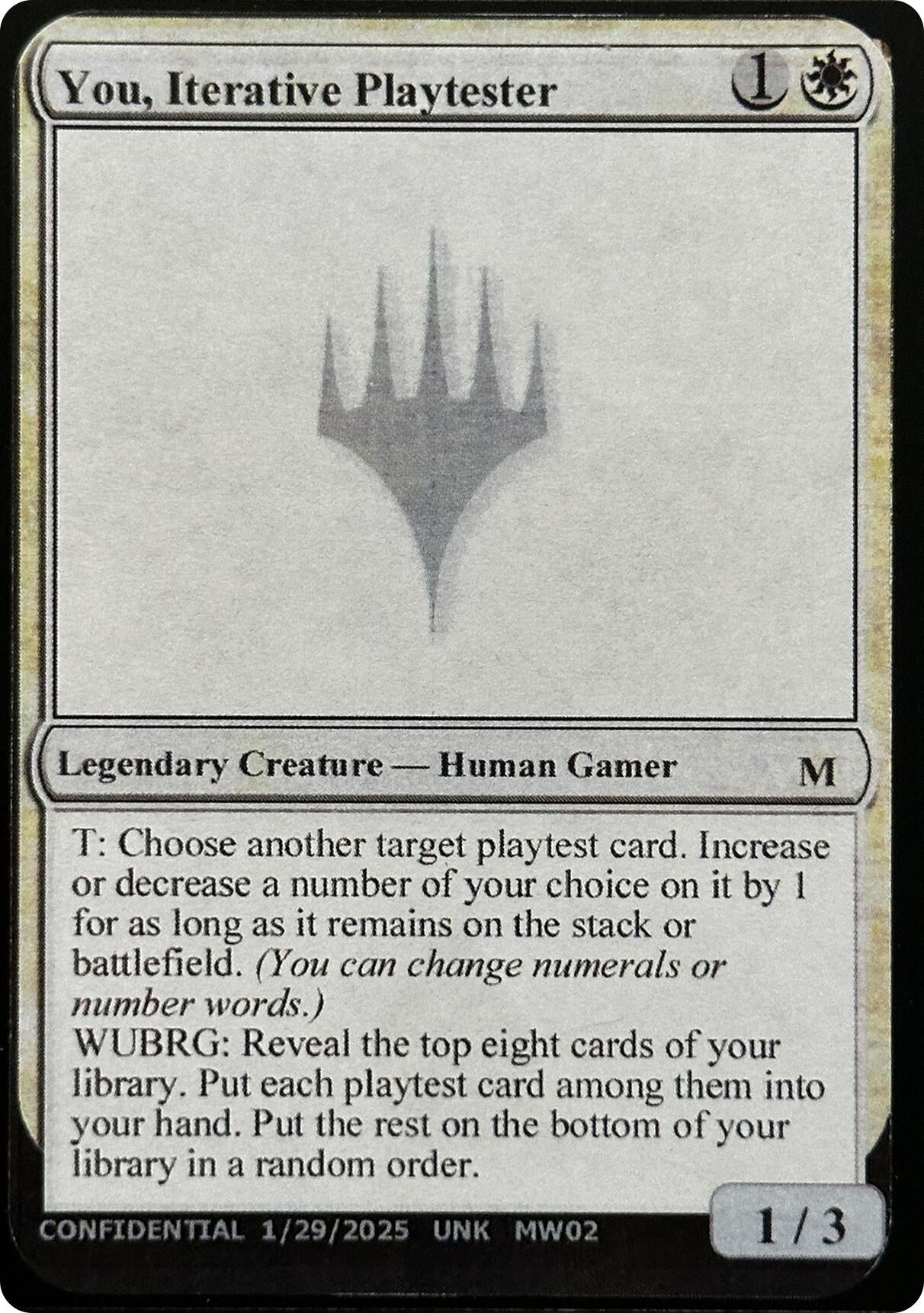 Image for You, Iterative Playtester (Un-Known Event Playtest Cards) - Magic: The Gathering