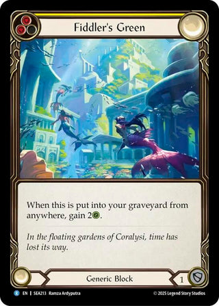 Image for Fiddler's Green (Yellow) (SEA213) (High Seas) - Flesh and Blood TCG