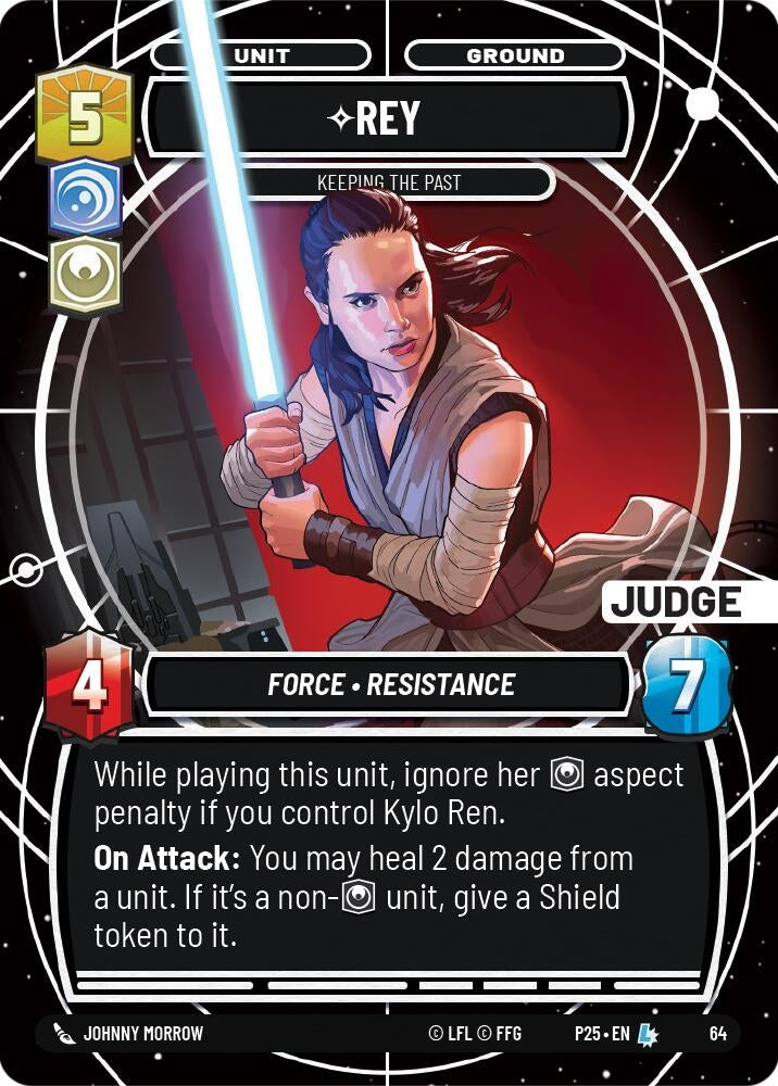 Image for Rey - Keeping the Past (64) (Judge Promos) - Star Wars: Unlimited
