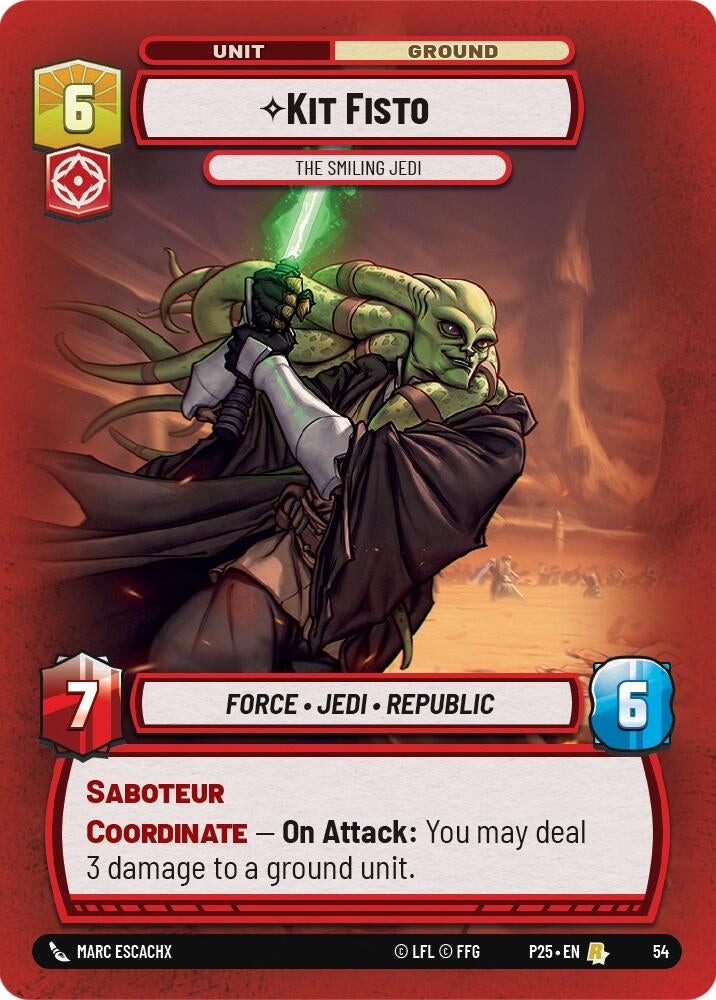 Image for Kit Fisto - The Smiling Jedi (54) (Organized Play Promos) - Star Wars: Unlimited