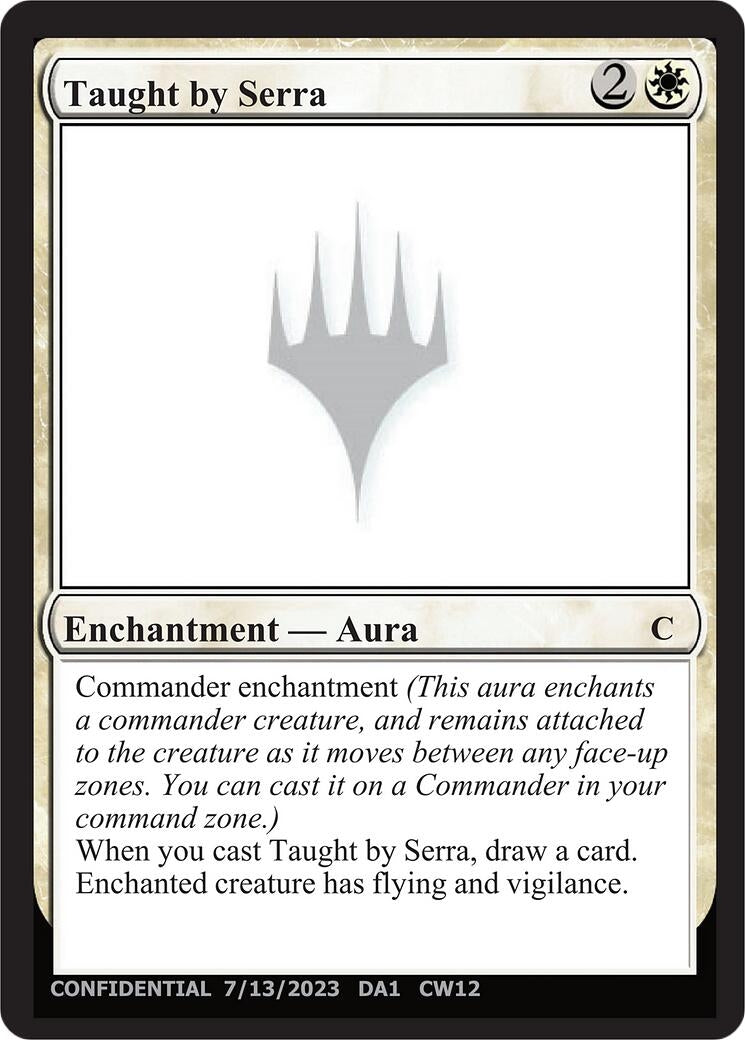 Image for Taught by Serra (Un-Known Event Playtest Cards) - Magic: The Gathering