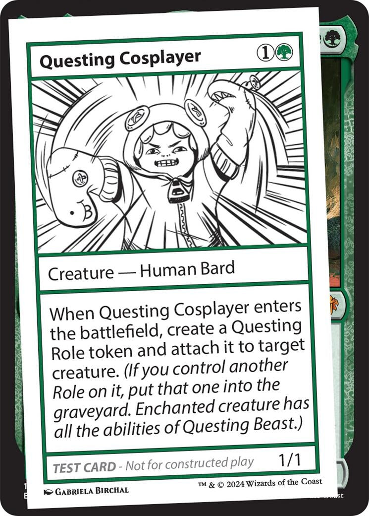 Image for Questing Cosplayer (Un-Known Event Playtest Cards) - Magic: The Gathering
