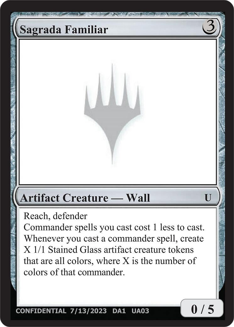 Image for Sagrada Familiar (Un-Known Event Playtest Cards) - Magic: The Gathering