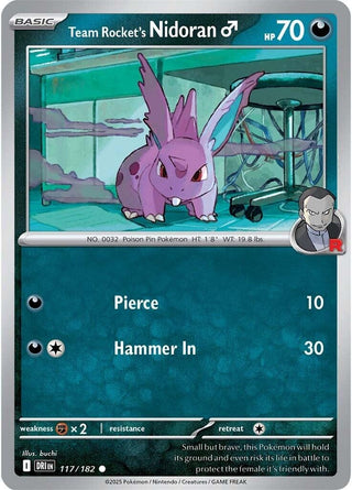 Image for Team Rocket's Nidoran M (117/182) (SV10: Destined Rivals) - Pokemon
