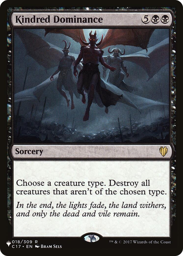 Image for Kindred Dominance (018/309) (The List Reprints) - Magic: The Gathering