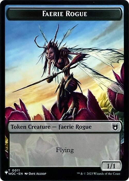 Image for Faerie Rogue // Ox Double-Sided Token (11 // 3) (The List Reprints) - Magic: The Gathering