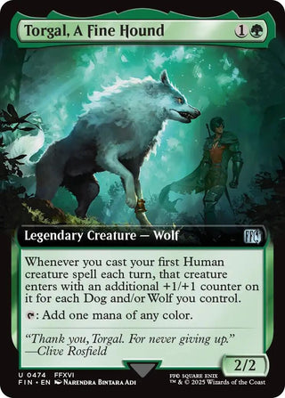 Image for Torgal, A Fine Hound (Extended Art) (474) (FINAL FANTASY) - Magic: The Gathering