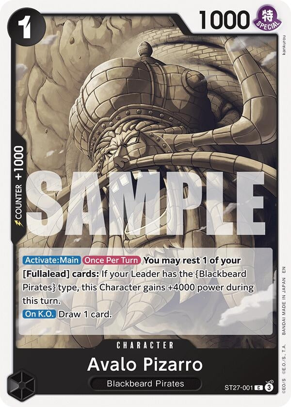 Image for Avalo Pizarro (ST27-001) (Starter Deck 27: BLACK Marshall.D.Teach) - One Piece Card Game