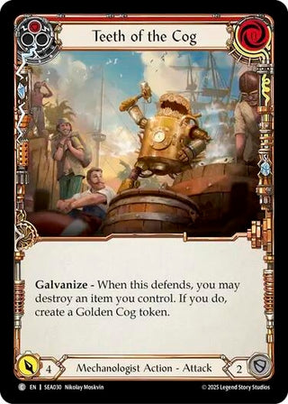 Image for Teeth of the Cog (Red) (SEA030) (High Seas) - Flesh and Blood TCG