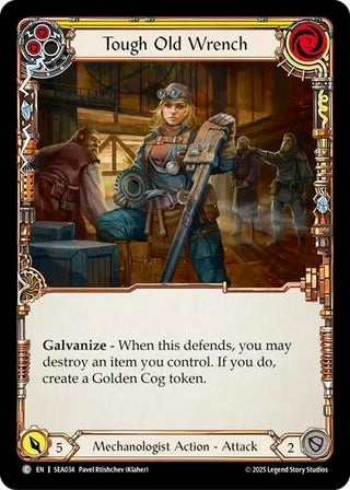Image for Tough Old Wrench (Yellow) (SEA034) (High Seas) - Flesh and Blood TCG