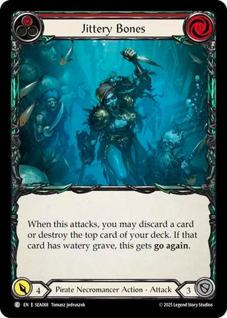 Image for Jittery Bones (Red) (SEA068) (High Seas) - Flesh and Blood TCG