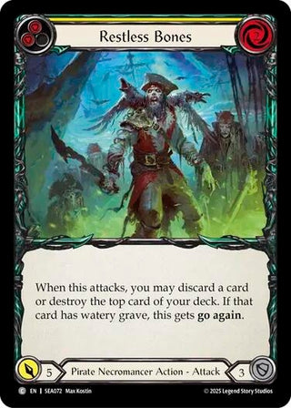 Image for Restless Bones (Yellow) (SEA072) (High Seas) - Flesh and Blood TCG