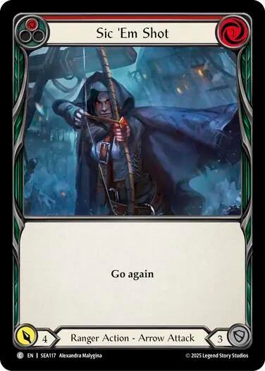 Image for Sic 'Em Shot (Red) (SEA117) (High Seas) - Flesh and Blood TCG