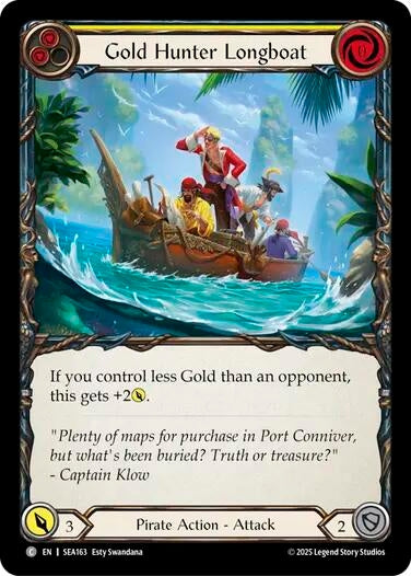 Image for Gold Hunter Longboat (SEA163) (High Seas) - Flesh and Blood TCG