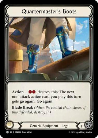 Image for Quartermaster's Boots (SEA185) (High Seas) - Flesh and Blood TCG