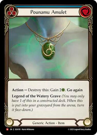 Image for Pounamu Amulet (SEA195) (High Seas) - Flesh and Blood TCG