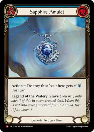 Image for Sapphire Amulet (SEA197) (High Seas) - Flesh and Blood TCG