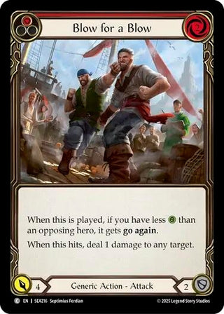Image for Blow for a Blow (SEA216) (High Seas) - Flesh and Blood TCG