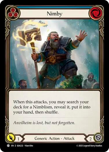 Image for Nimby (Blue) (SEA222) (High Seas) - Flesh and Blood TCG