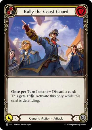 Image for Rally the Coast Guard (Yellow) (SEA224) (High Seas) - Flesh and Blood TCG