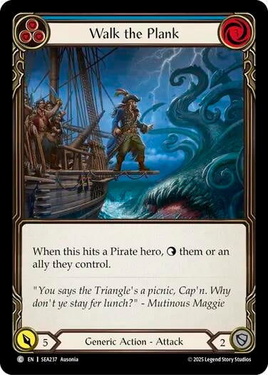 Image for Walk the Plank (Blue) (SEA237) (High Seas) - Flesh and Blood TCG