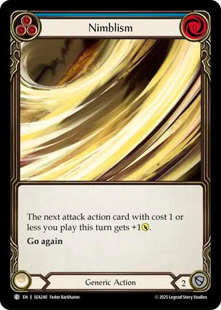 Image for Nimblism (Blue) (SEA240) (High Seas) - Flesh and Blood TCG