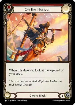 Image for On the Horizon (Red) (SEA241) (High Seas) - Flesh and Blood TCG