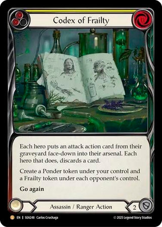 Image for Codex of Frailty (SEA248) (High Seas) - Flesh and Blood TCG