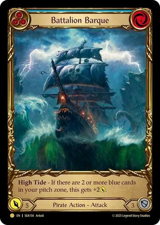 Image for Battalion Barque (Blue) (Treasure) (SEA154) (High Seas) - Flesh and Blood TCG