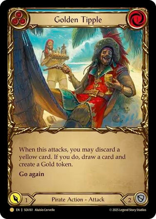 Image for Golden Tipple (Blue) (Treasure) (SEA161) (High Seas) - Flesh and Blood TCG